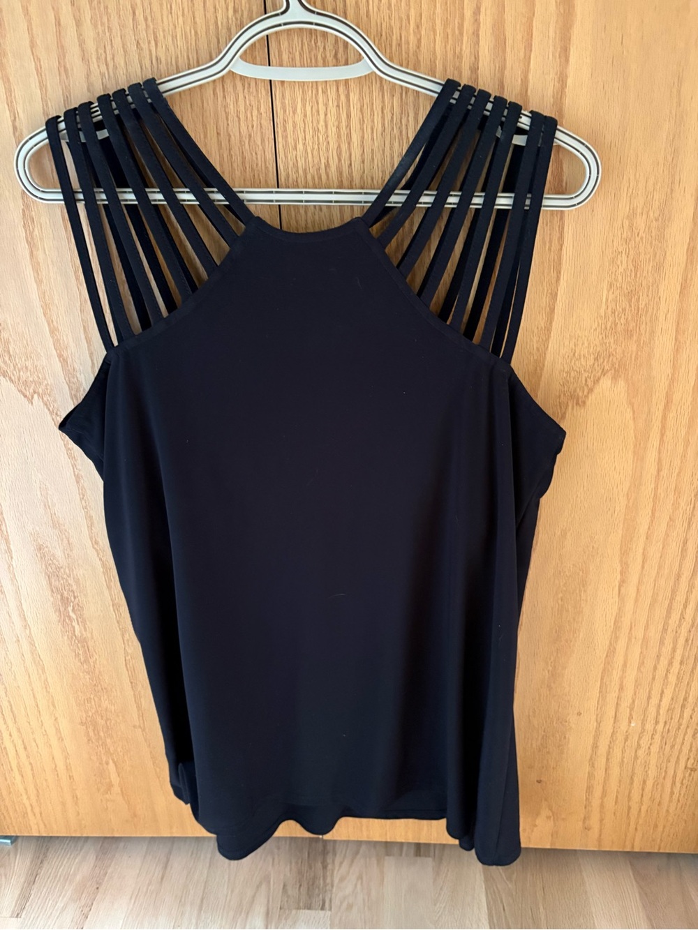 Joseph Ribkoff Black Strappy High-Neck Tank - Picture 2 of 3